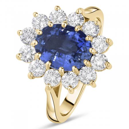 Bague Or 18 Carats Avec Saphirs - Magnifique, 2,95 G, Occasion